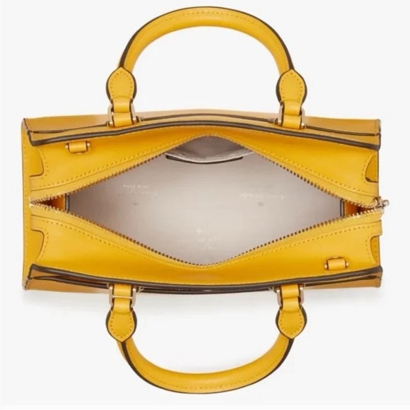 Kate Spade Madison Small Satchel crossbody bag Daffodil - Picture 12 of 13